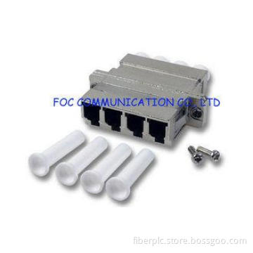 CATV Networks Optical Fiber Adapter LC Quad Metal Zirconia